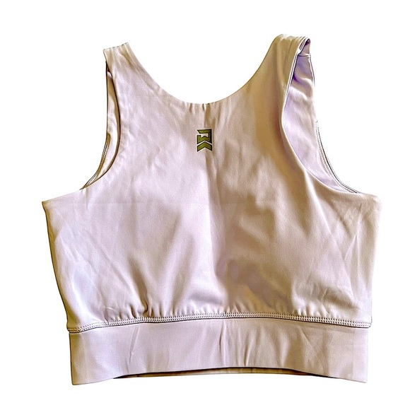 The Barbell Cartel Infinity Sports Bra Lavender M Removable Pads Logo Work Out - Picture 6 of 6